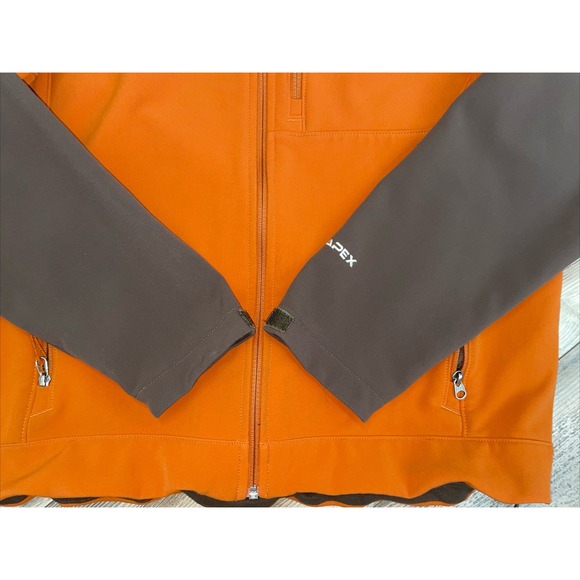 The North Face Bionic Apex Jacket Mens Small Orange Soft Shell Full Zip - Picture 5 of 7